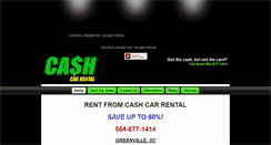 Desktop Screenshot of cashcarrental.net